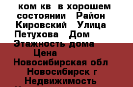 1ком.кв. в хорошем состоянии › Район ­ Кировский › Улица ­ Петухова › Дом ­ 88 › Этажность дома ­ 9 › Цена ­ 12 000 - Новосибирская обл., Новосибирск г. Недвижимость » Квартиры аренда   . Новосибирская обл.,Новосибирск г.